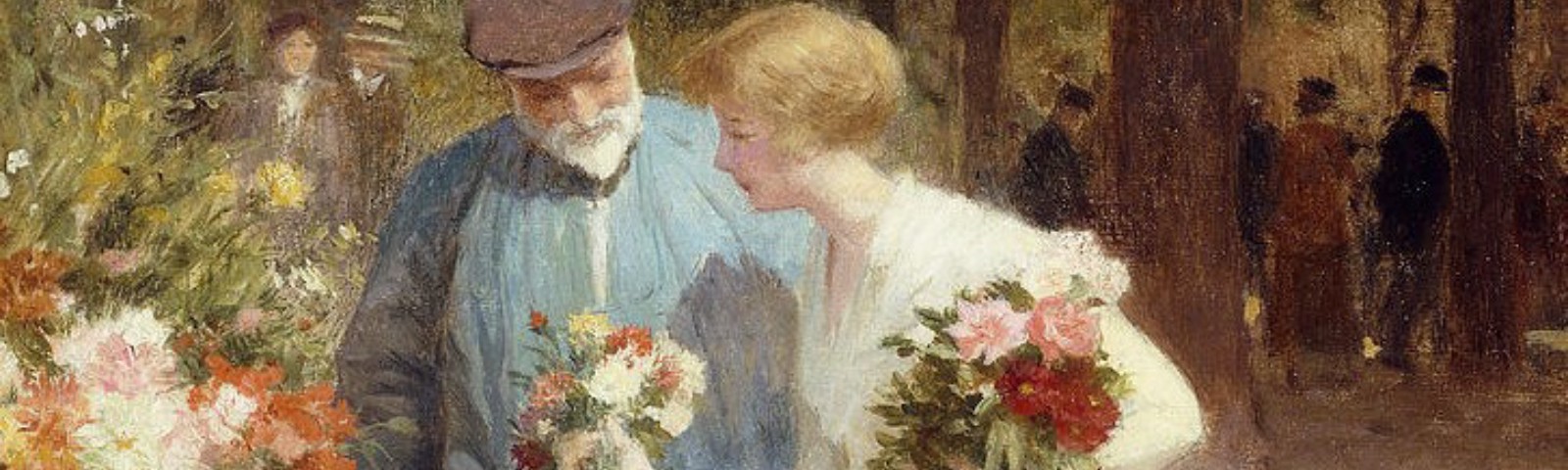 A Flower Market, by Victor Gabriel Gilbert
